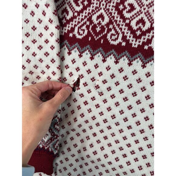 Vtg Selbu Knittings Of Norway Pure New Wool Fair Isle Nordic Cardigan XL *Read - Picture 13 of 16